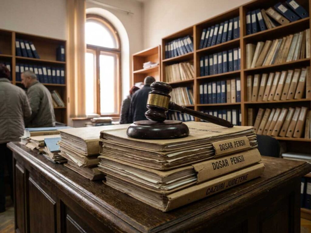 Baros de judecător pe un dosar de pensie militară, arhivă tribunal